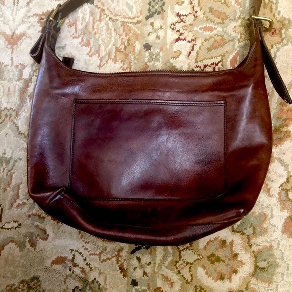 Timberland Brown Leather Messenger Bag - Picture 2 of 4